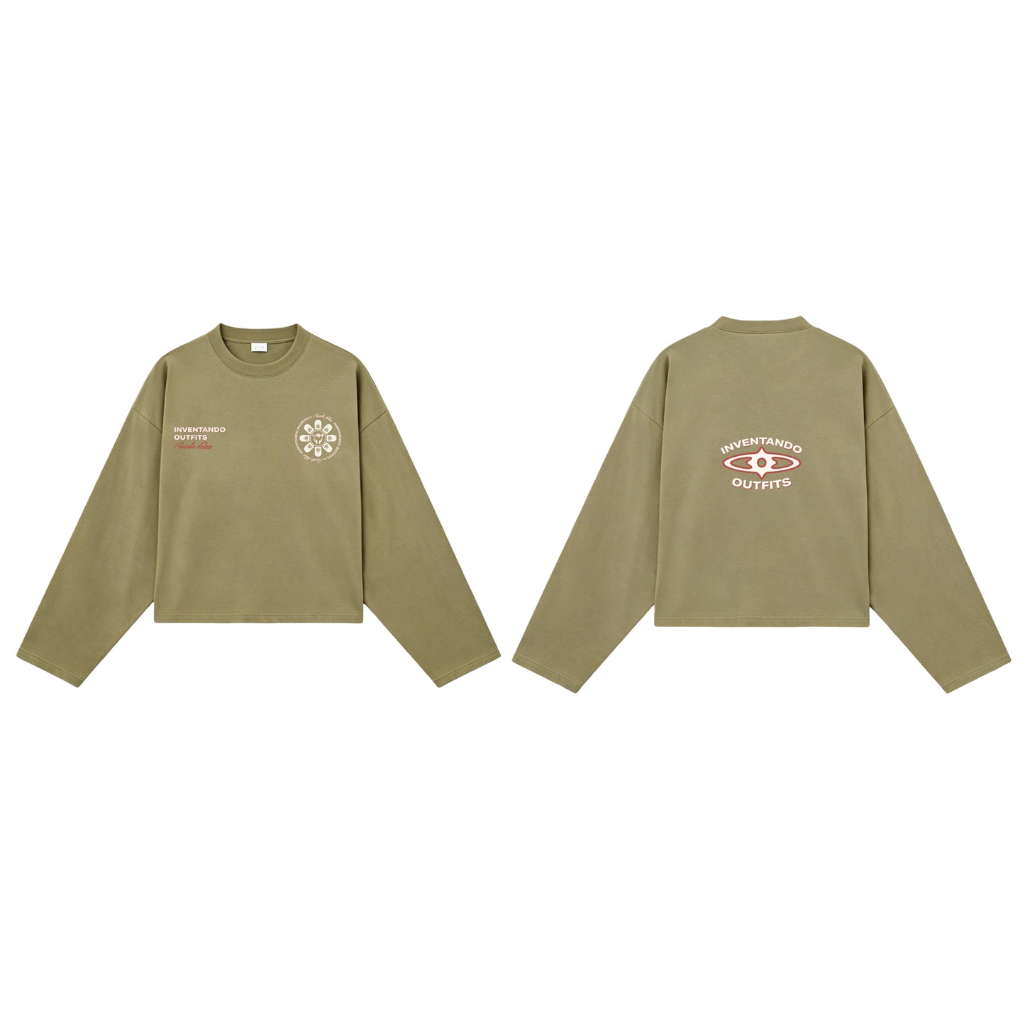 un pdf escondido longsleeve | olive sand