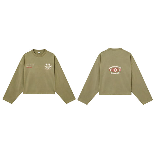 un pdf escondido longsleeve | olive sand