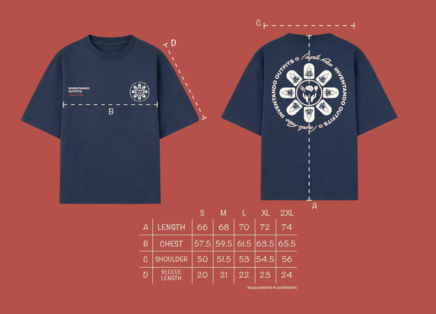 un pdf escondido t-shirt | coastal blue